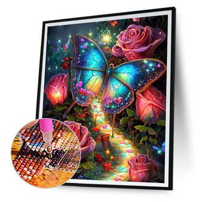 Dream Butterfly - Full Square Drill Diamond Painting 30*40CM