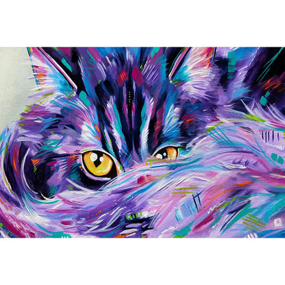 Colorful Cat - Full Square Drill Diamond Painting 50*30CM