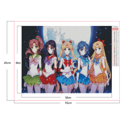 Sailor Moon - Full Square Drill Diamond Painting 50*40CM