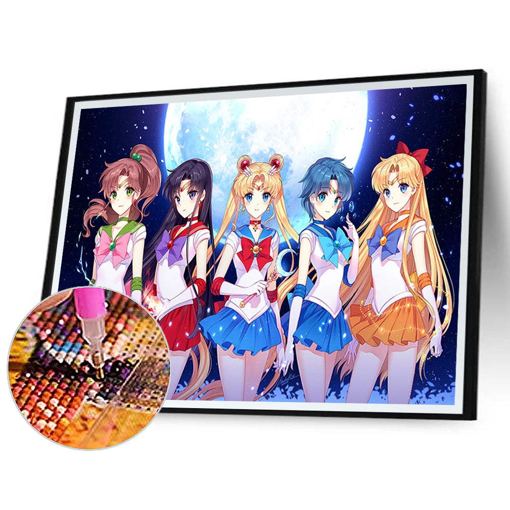 Sailor Moon - Full Square Drill Diamond Painting 50*40CM