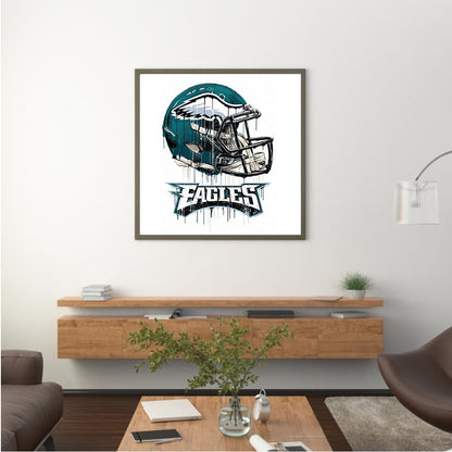 Philadelphia Eagles Football Team - Full Round Drill Diamond Painting 30*30CM