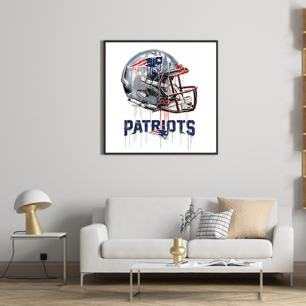 New England Patriots Football Team - Full Round Drill Diamond Painting 30*30CM
