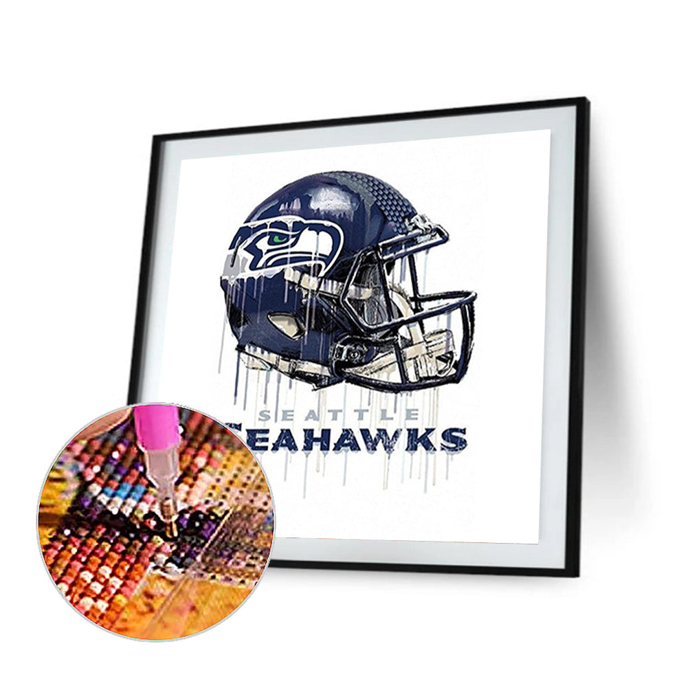 Seattle Seahawks Football Team - Full Round Drill Diamond Painting 30*30CM