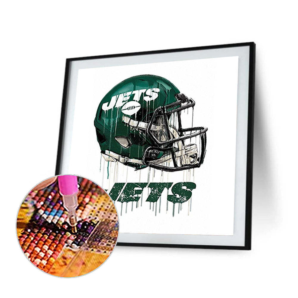 New York Jets Football Team - Full Round Drill Diamond Painting 40*40CM