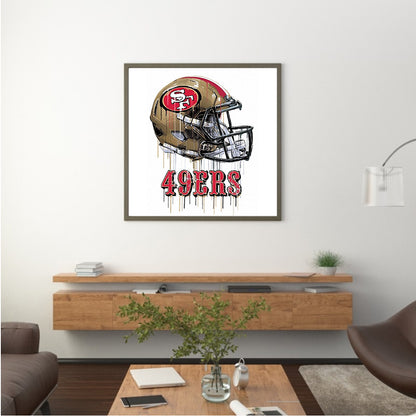 San Francisco 49Ers Football Team - Full Round Drill Diamond Painting 50*50CM