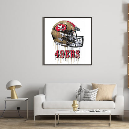 San Francisco 49Ers Football Team - Full Round Drill Diamond Painting 50*50CM