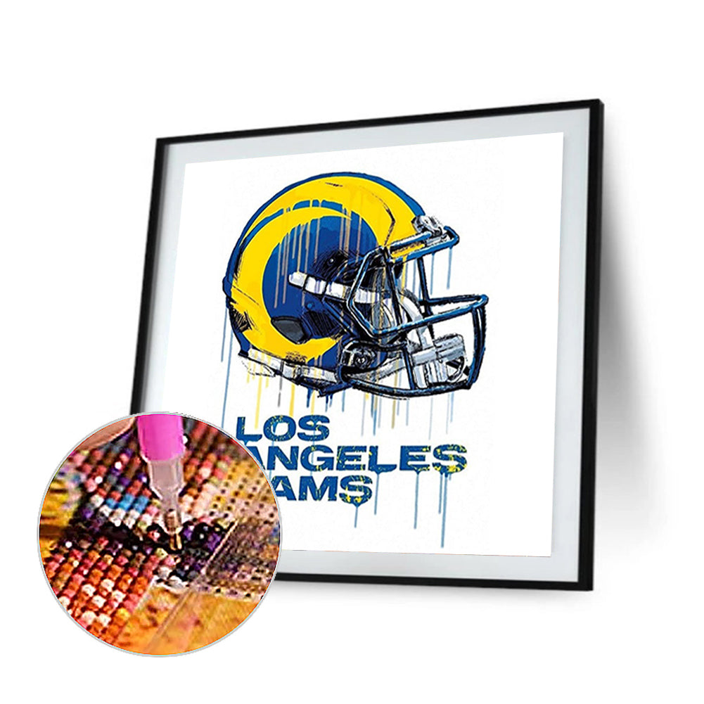 Los Angeles Rams Football Team - Full Round Drill Diamond Painting 50*50CM