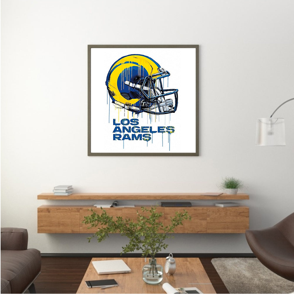 Los Angeles Rams Football Team - Full Round Drill Diamond Painting 50*50CM