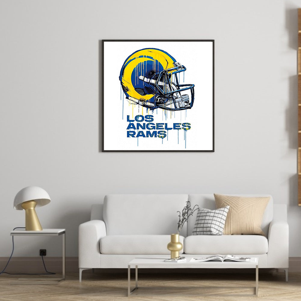 Los Angeles Rams Football Team - Full Round Drill Diamond Painting 50*50CM