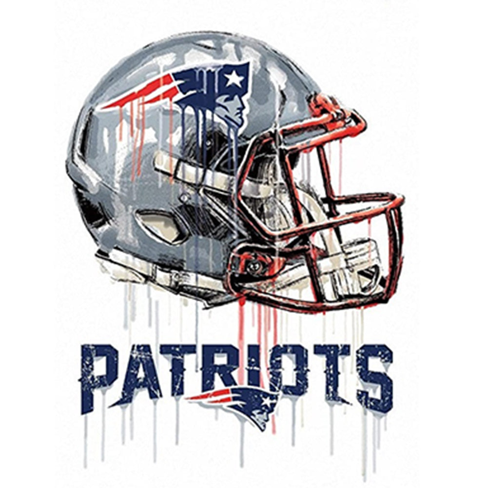 New England Patriots Football Team - Full Round Drill Diamond Painting 50*50CM