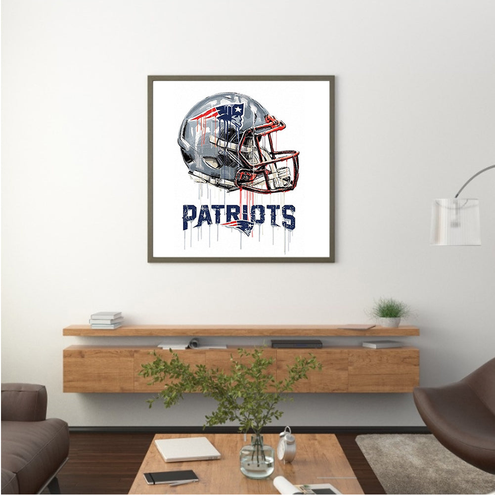 New England Patriots Football Team - Full Round Drill Diamond Painting 50*50CM