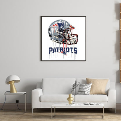 New England Patriots Football Team - Full Round Drill Diamond Painting 50*50CM