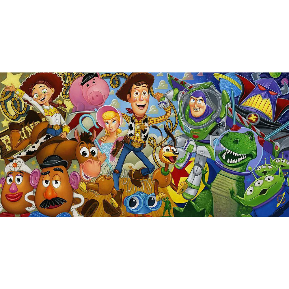 Toy Story - Full Round Drill Diamond Painting 60*30CM