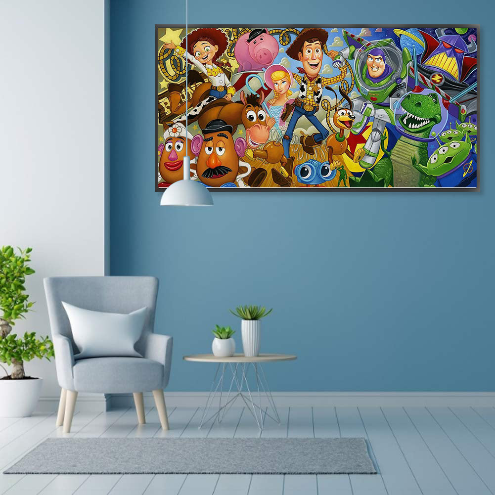 Toy Story - Full Round Drill Diamond Painting 60*30CM