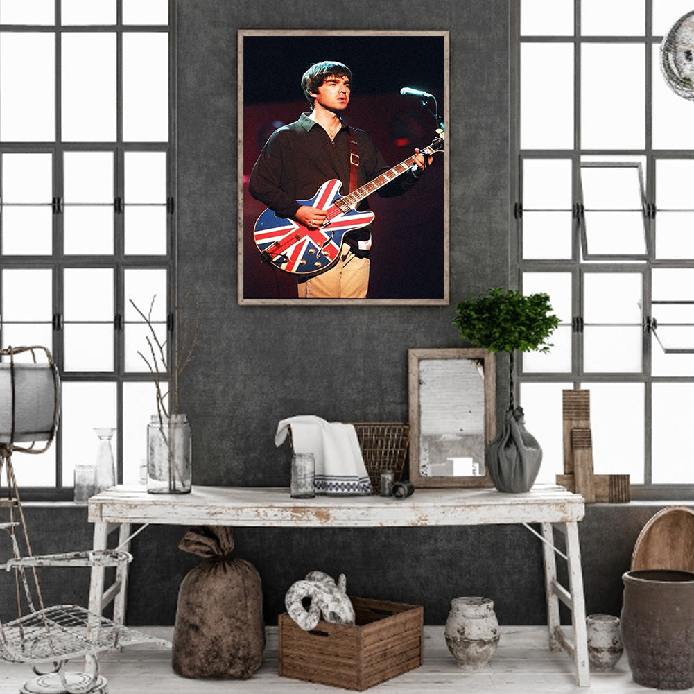 Noel Gallagher - Full Round Drill Diamond Painting 30*40CM