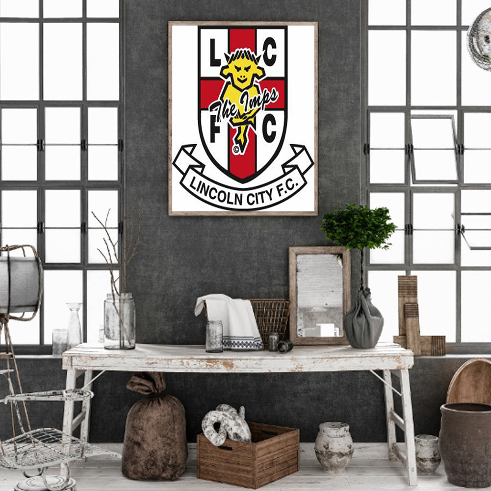 Lincoln City Football Club - Full Round Drill Diamond Painting 30*40CM