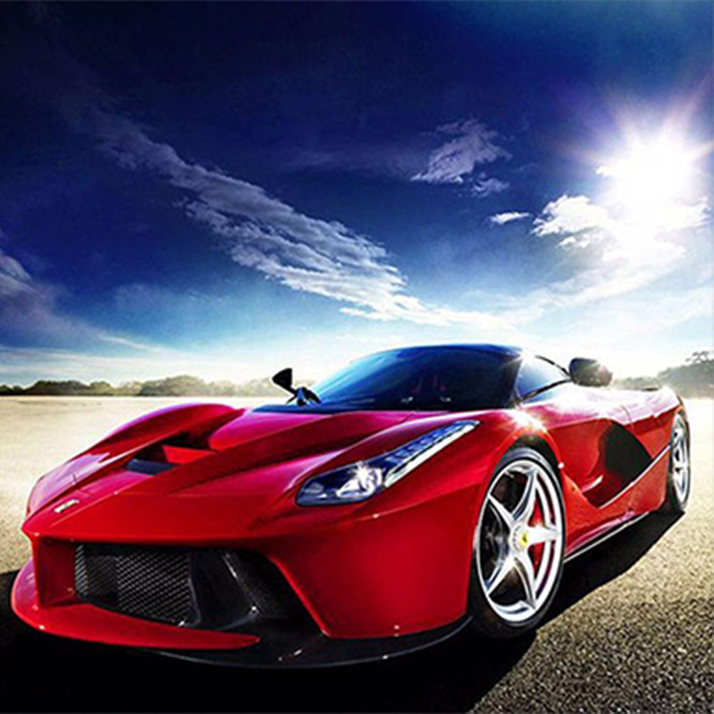 Red Sports Car - Full Square Drill Diamond Painting 30*30CM