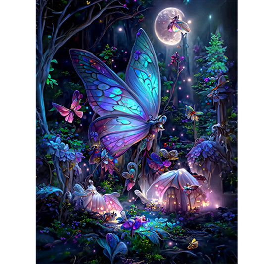 Dream Butterfly - Full Square Drill Diamond Painting 50*60CM