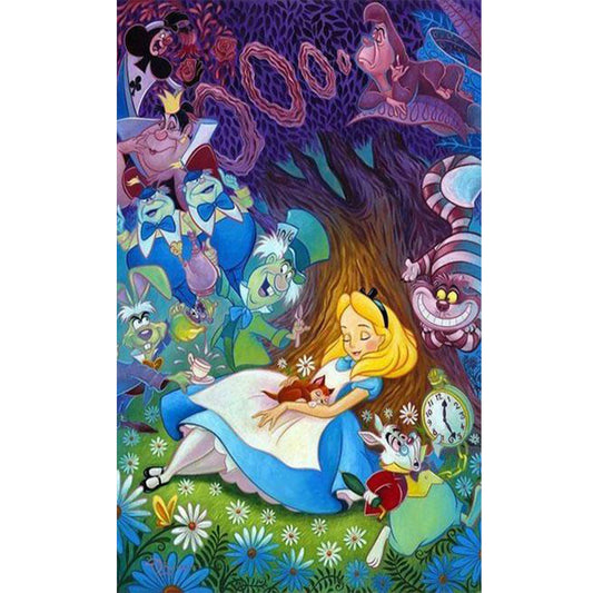 Alice In Wonderland - Full Round Drill Diamond Painting 30*50CM