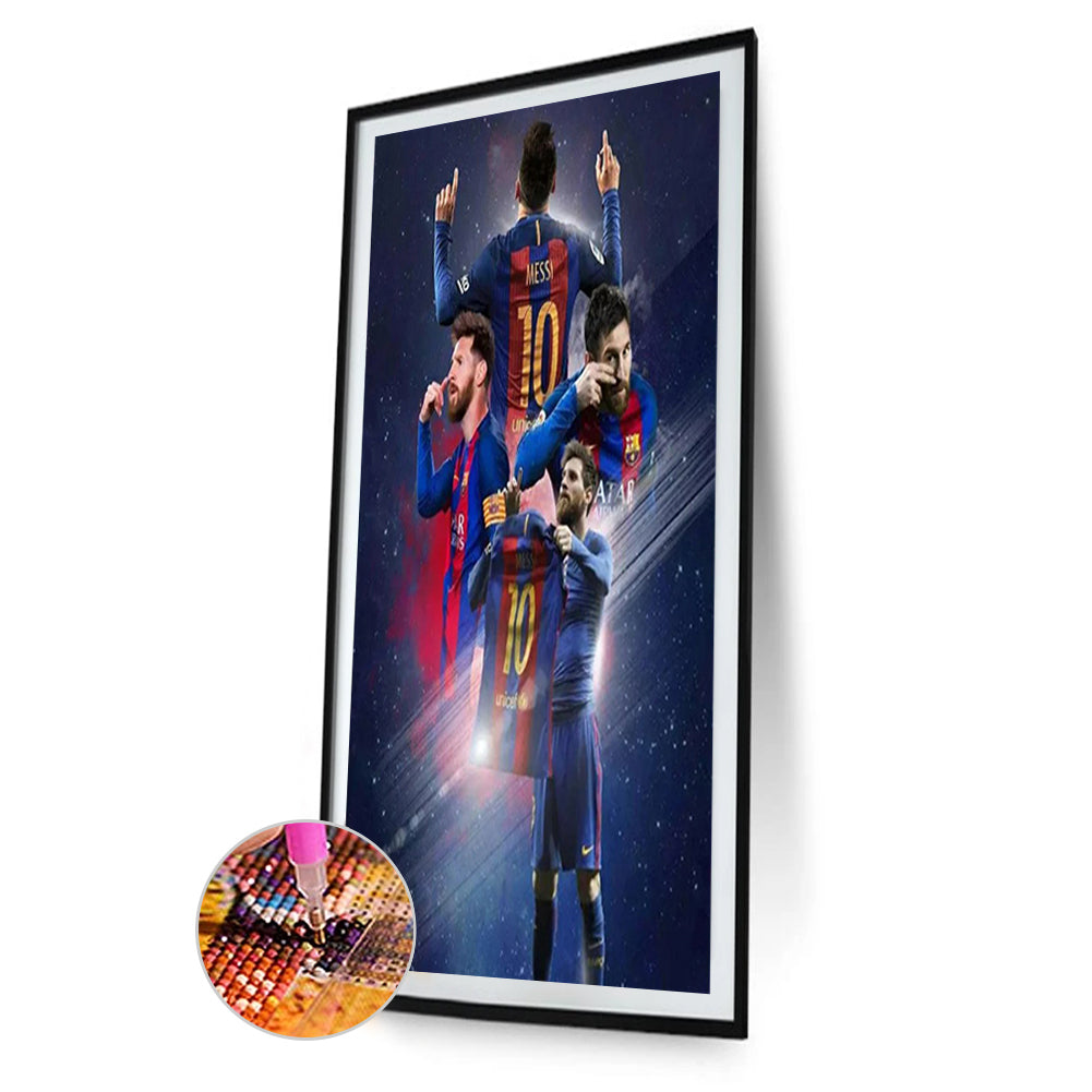 Football Player Messi - Full Round Drill Diamond Painting 40*60CM