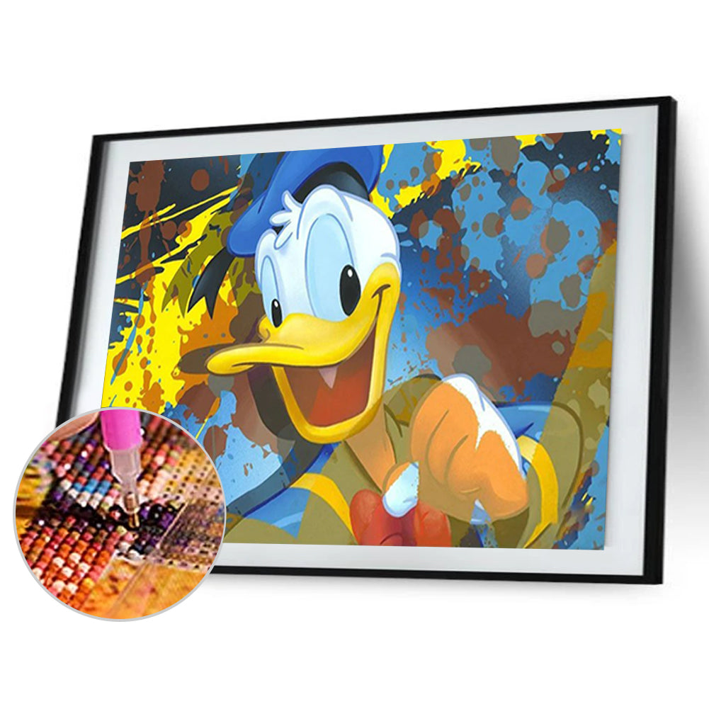 Donald Duck - Full Round Drill Diamond Painting 50*30CM
