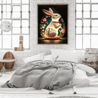 Dream Auspicious Rabbit - Full Round Drill Diamond Painting 30*40CM