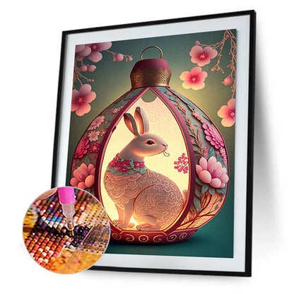 Dream Auspicious Rabbit - Full Round Drill Diamond Painting 30*40CM