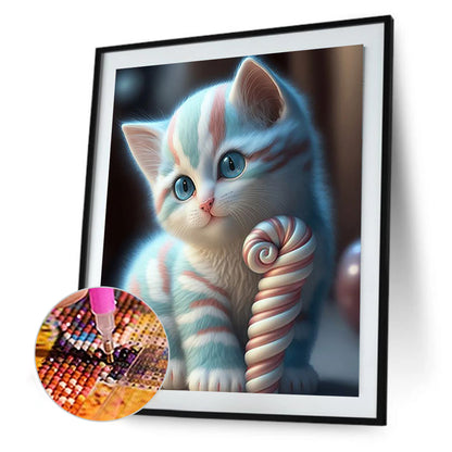 Candy Kitten - Full Round Drill Diamond Painting 30*40CM