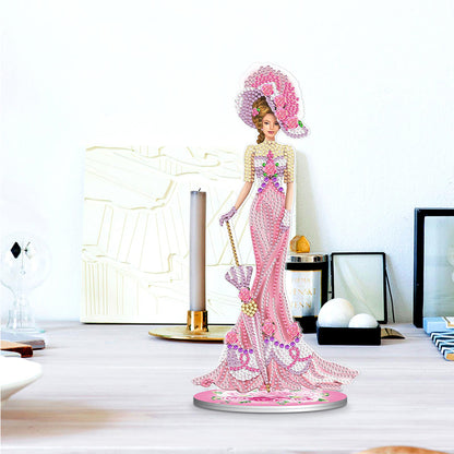 DIY Diamonds Painting Ornaments Handmade Elegant Lady Art Crafts Home Decoration