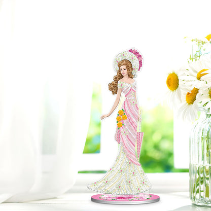 DIY Diamonds Painting Ornaments Handmade Elegant Lady Art Crafts Home Decoration