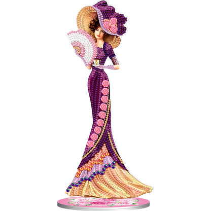 DIY Diamonds Painting Ornaments Handmade Elegant Lady Art Crafts Home Decoration