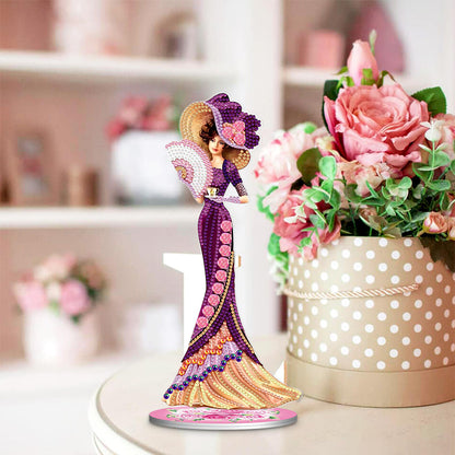 DIY Diamonds Painting Ornaments Handmade Elegant Lady Art Crafts Home Decoration