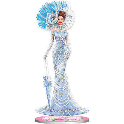 DIY Diamonds Painting Ornaments Handmade Elegant Lady Art Crafts Home Decoration