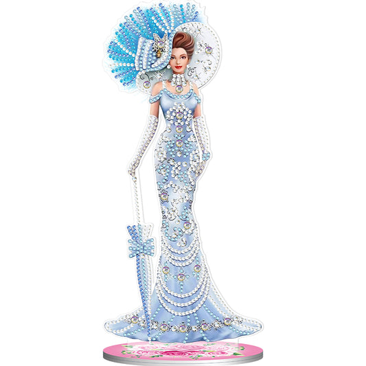 DIY Diamonds Painting Ornaments Handmade Elegant Lady Art Crafts Home Decoration