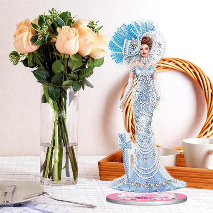 DIY Diamonds Painting Ornaments Handmade Elegant Lady Art Crafts Home Decoration