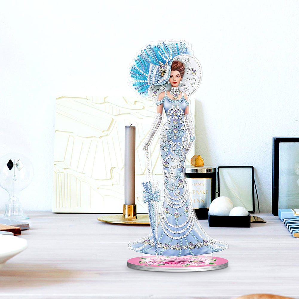 DIY Diamonds Painting Ornaments Handmade Elegant Lady Art Crafts Home Decoration