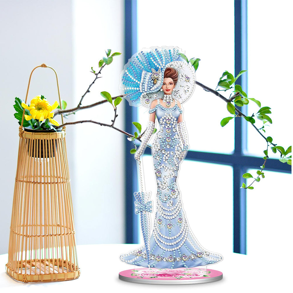 DIY Diamonds Painting Ornaments Handmade Elegant Lady Art Crafts Home Decoration