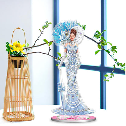 DIY Diamonds Painting Ornaments Handmade Elegant Lady Art Crafts Home Decoration