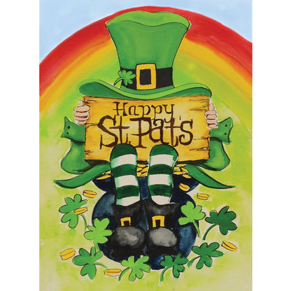 Happy St. Patrick'S Day - Full Round Drill Diamond Painting 30*40CM