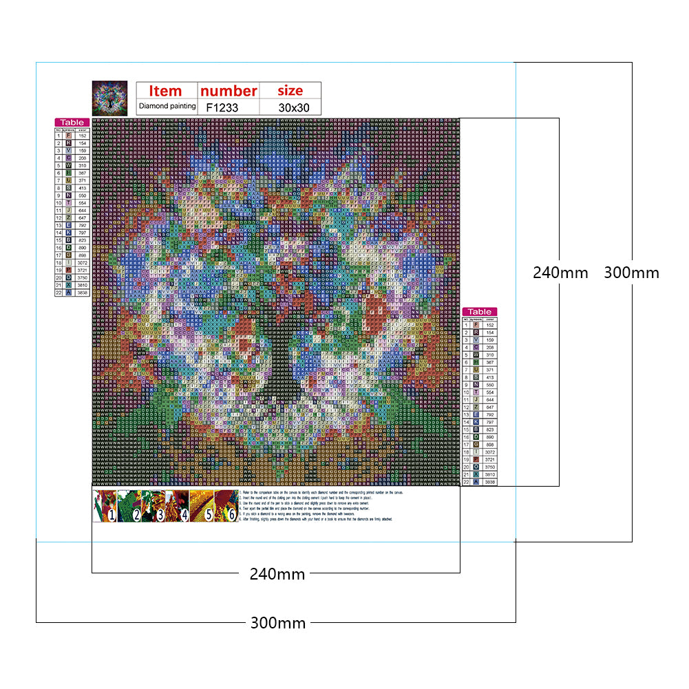 Life Tree - Full Square Drill Diamond Painting 30*30CM