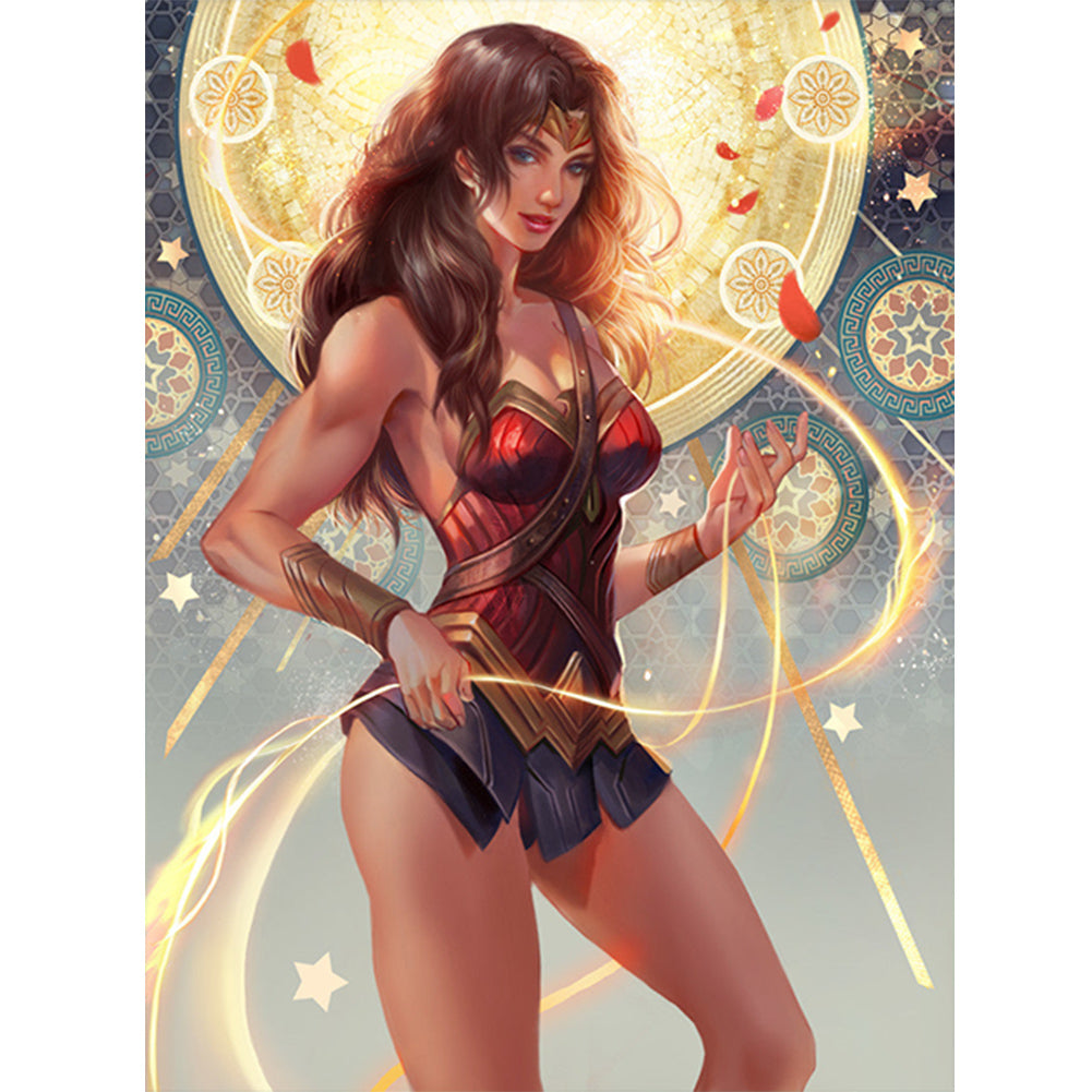 Wonder Woman - Full Round Drill Diamond Painting 30*40CM