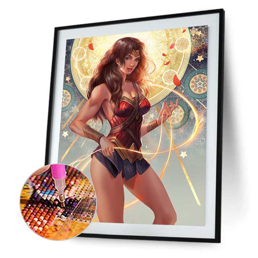 Wonder Woman - Full Round Drill Diamond Painting 30*40CM