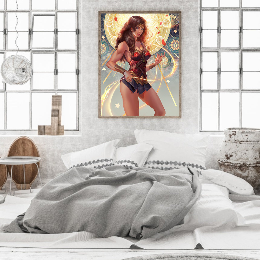Wonder Woman - Full Round Drill Diamond Painting 30*40CM