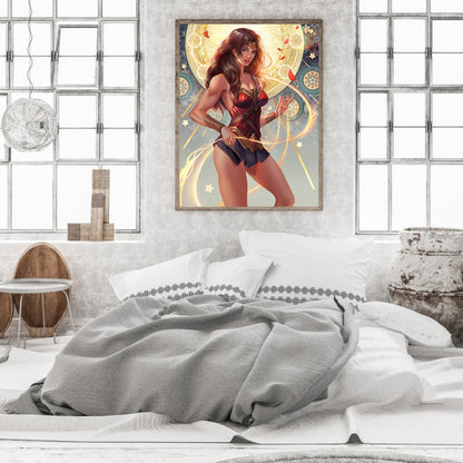 Wonder Woman - Full Round Drill Diamond Painting 30*40CM