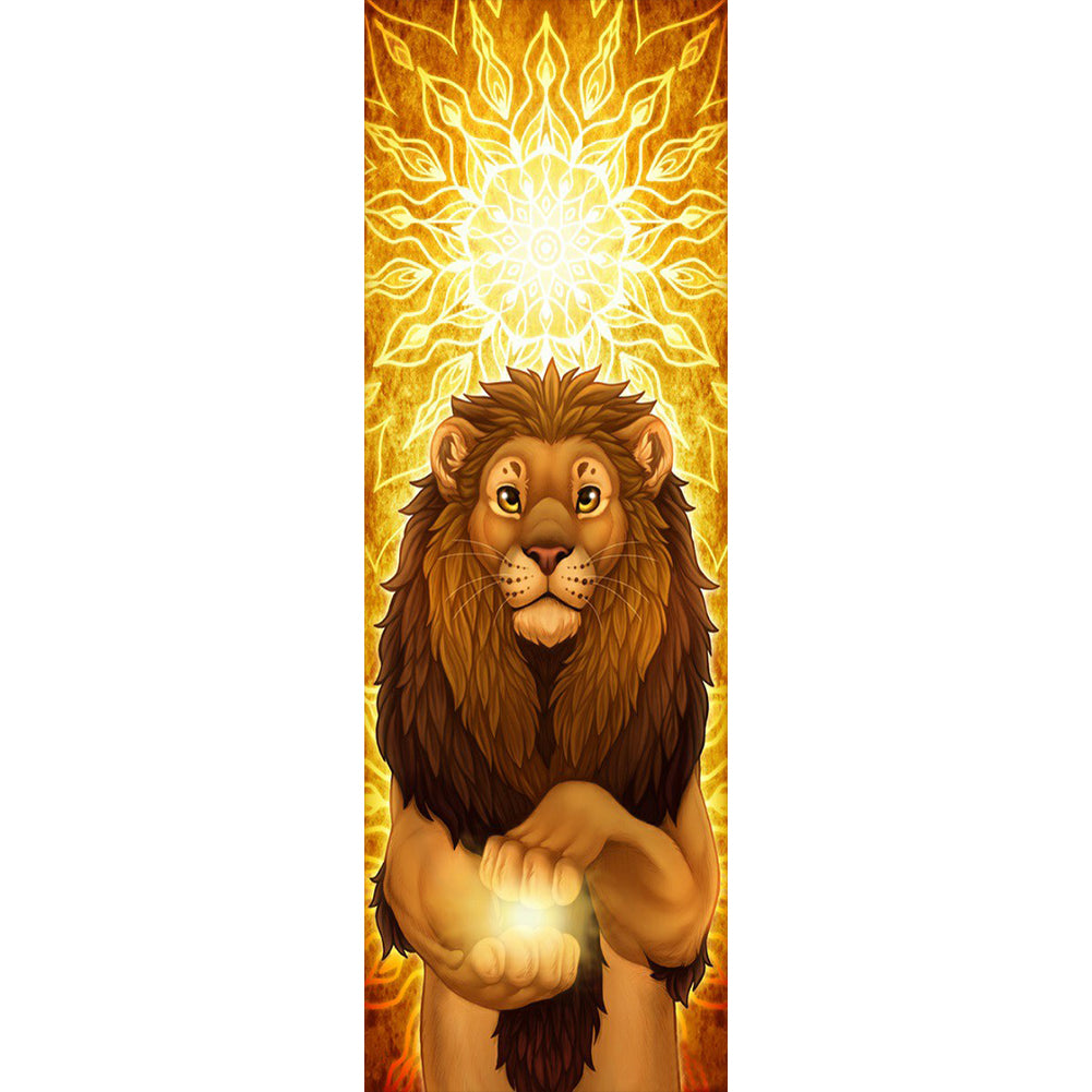 Sun Lion - Full Round Drill Diamond Painting 40*100CM