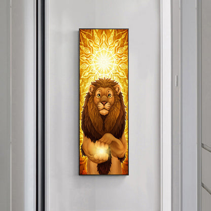 Sun Lion - Full Round Drill Diamond Painting 40*100CM