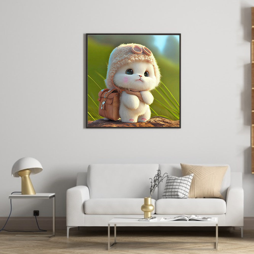Cute Bunny - Full Round Drill Diamond Painting 30*30CM