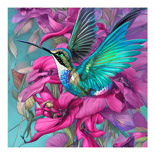 Hummingbird - Full Round Drill Diamond Painting 30*30CM