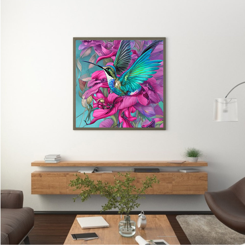 Hummingbird - Full Round Drill Diamond Painting 30*30CM