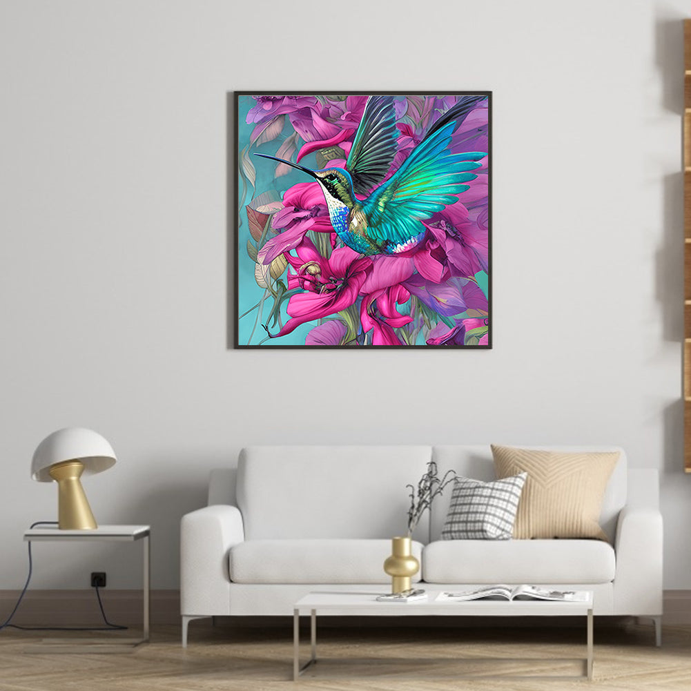 Hummingbird - Full Round Drill Diamond Painting 30*30CM